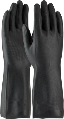 22 Mil Neoprene Chemical Gloves Flock Lined 13 Inches Neoprene Rubber Hand Gloves