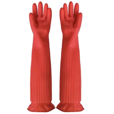 XL Extra Long Cuff Latex Gloves 45CM 120G/Pair Kitchen Cleaning Glove