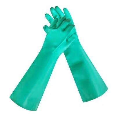 22mil Unflocked Gloves Nitrile Green XL XXL Heavy Duty Nitrile Gloves