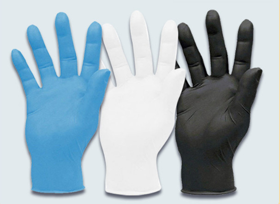 4g Gram Blue Nitrile Exam Gloves Disposable Isolate Bacteria Black Nitrile Exam Gloves