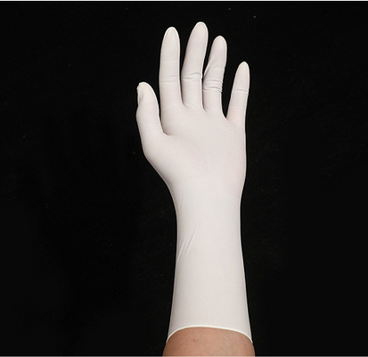 White Disposable Nitrile Glove Medical 12 Inches Durable Nitrile Exam Gloves