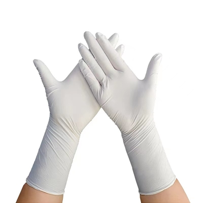 Solvent Resistance White Nitrile Glove 7g Gram Chemical Resistance Nitrile Glove