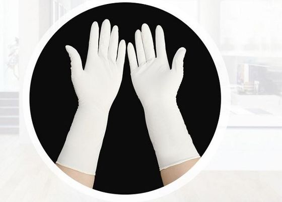 White Large Disposable Nitrile Glove EN455 Standard Powder Free Non Latex Examination Gloves Ideal for Medical Laboratory and Industrial