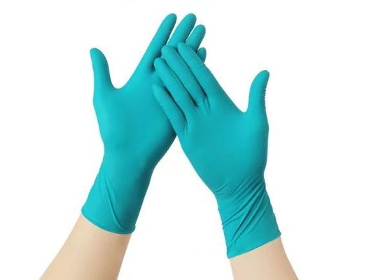 EN455 Standard 9 Inches Blue Disposable Nitrile Gloves Providing Acid Resistance Protection for Laboratory and Industrial