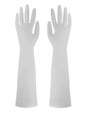Anti Allergy Disposable Nitrile Glove 16 Inches Industrial Extended Cuff Exam