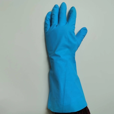 Oil Resistance Xl Blue Nitrile Gloves 11 Mil UnFlocked Lining Chemical Nitrile Glove