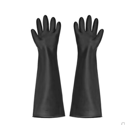 50Cm Latex Gloves Cleaning Thickening Extra Long Cuff Industrial Latex Gloves