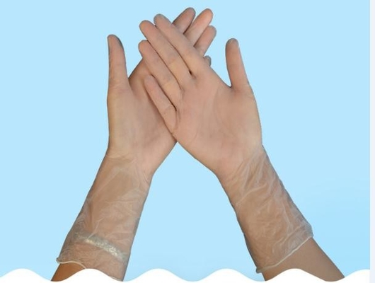 Waterproof Vinyl Disposable Gloves Powder Free 12 Inches Vinyl Exam Gloves Large