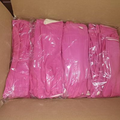 Solvent Resistance Extra Long Cleaning Gloves Comfortable Latex Gloves for Heavy Duty Industrial Cleaning and Chemical Handling