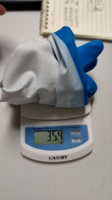 Textured Fingertips Blue Nitrile Glove Ambidextrous And Resistant To Certain Chemicals Perfect For Medical And Industrial