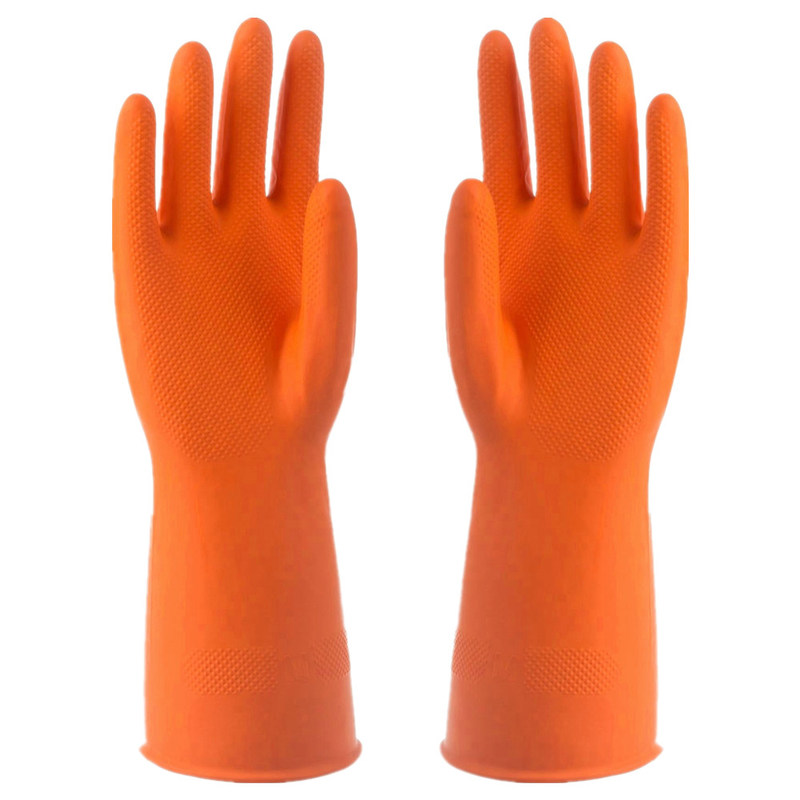 Customized Logo Latex Household Glove Flexible Flocked Lining Providing Comfort and Protection During Household Cleaning
