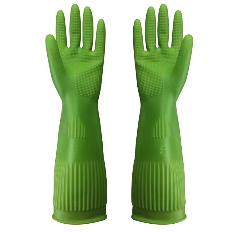 Industrial Work Extra Long Cleaning Gloves Chemical Resistant Easy To Clean Durable Protective Gloves For Heavy Duty Tasks