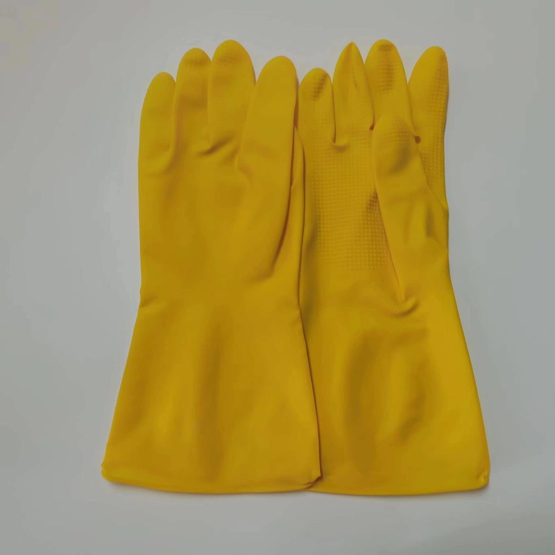Chemical And Puncture Resistance Protective Gloves 32CM LENGTH Unflocked Lining Safety Handwear Suitable For Industrial