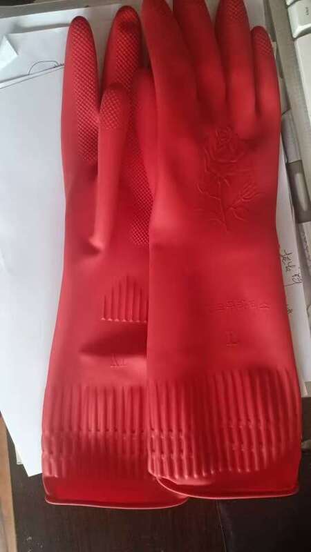 Water Proof Extra Long Cuff Latex Gloves Non Disposable in Small Medium Large X Large Sizes Flexible and Comfortable Fit